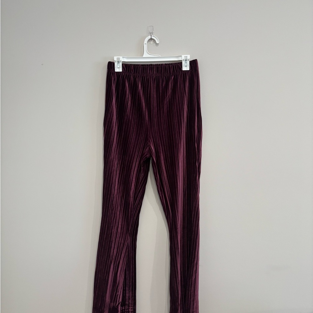 Universal Thread Velvet Purple Flare Pants
